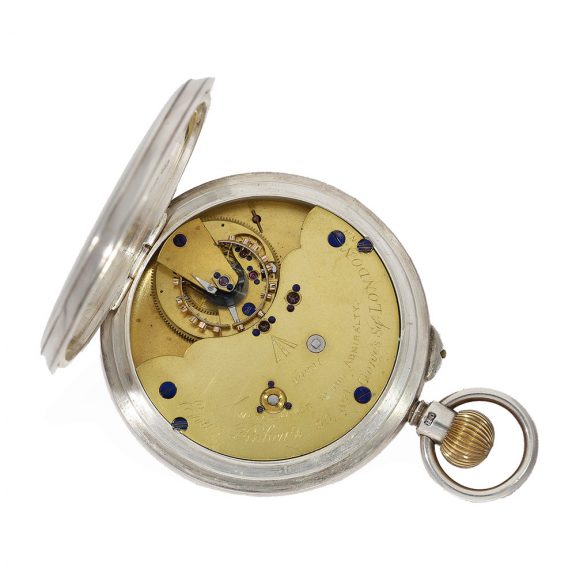 English silver Royal Navy watch according to Bahne Bonniksen Circa 1895 English silver Royal Navy watch according to Bahne Bonniksen Circa 1895