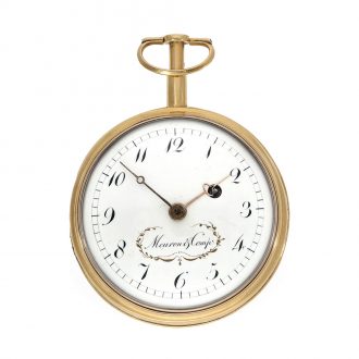 Swiss 18 Carat gold verge watch with minute repeater Circa 1800