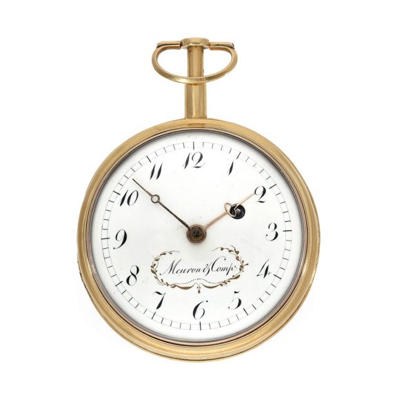 Swiss 18 Carat gold verge watch with minute repeater Circa 1800