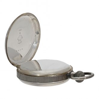 Swiss silver rare chronometer with electrical contact device Circa 1880