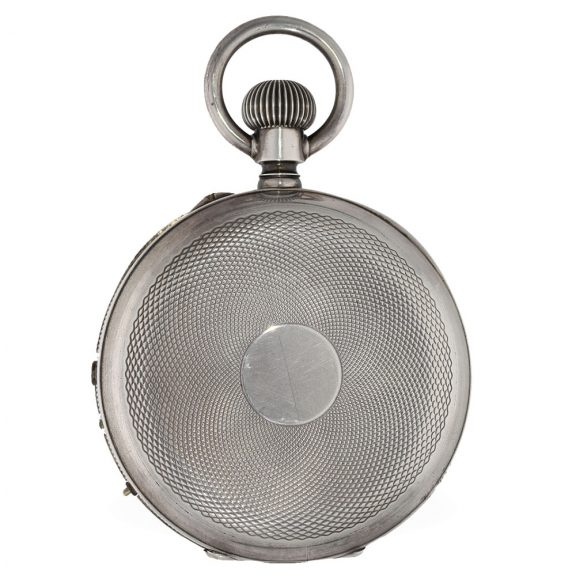 Swiss silver rare chronometer with electrical contact device Circa 1880 Swiss silver rare chronometer with electrical contact device Circa 1880