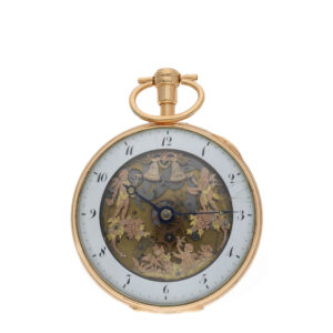 Swiss silver skeletonized Jacquemart pocket watch Circa 1810