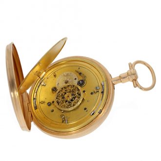 Swiss silver skeletonized Jacquemart pocket watch Circa 1810