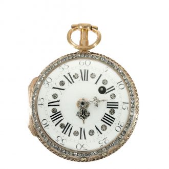 French 18 carat gold historically important pocket watch Circa 1770