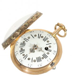 French 18 carat gold historically important pocket watch Circa 1770