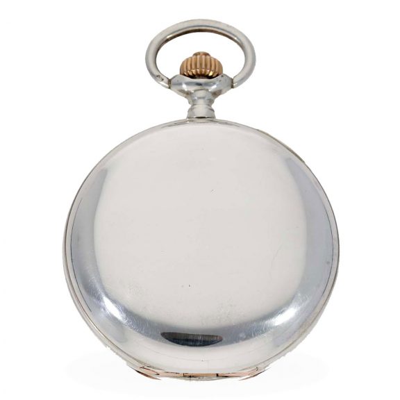 German silver full hunter cased possibly apprentice watch Circa 1893 German silver full hunter cased possibly apprentice watch Circa 1893