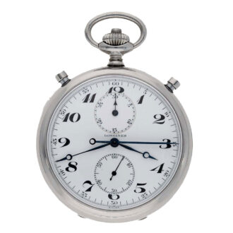 Swiss stainless steel split seconds chronograph Circa 1945