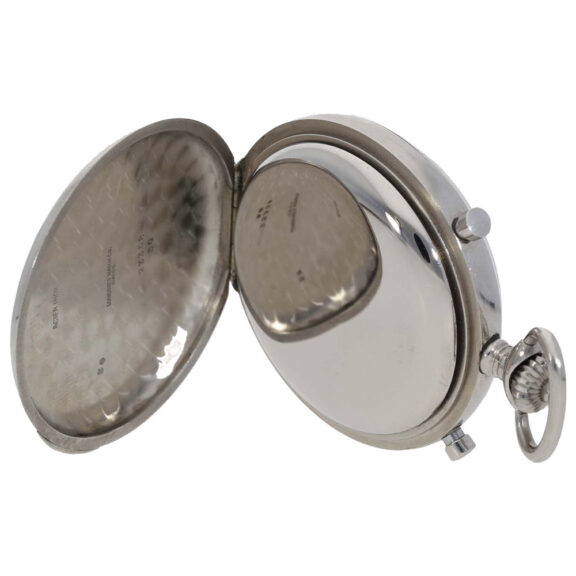 Swiss stainless steel split seconds chronograph Circa 1945 Swiss stainless steel split seconds chronograph Circa 1945