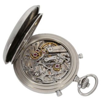 Swiss stainless steel split seconds chronograph Circa 1945