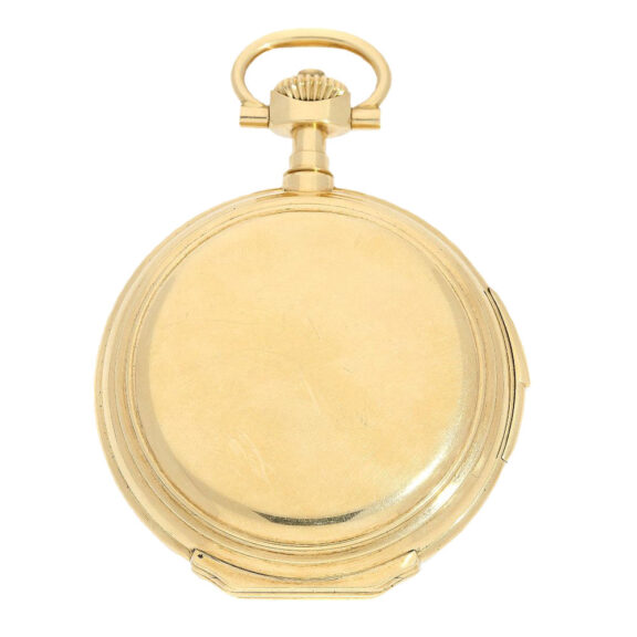 German gold repeater with seconds and calendar Circa 1878 German gold repeater with seconds and calendar Circa 1878