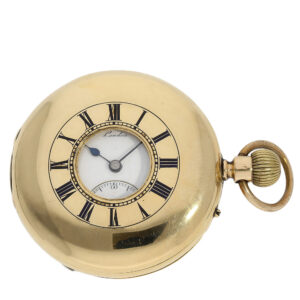English half hunting case pocket watch Circa 1896
