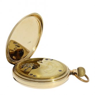 English half hunting case pocket watch Circa 1896 English half hunting case pocket watch Circa 1896
