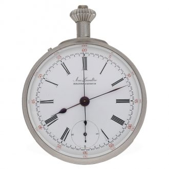 Swiss extremely rare split seconds chronograph Circa 1890