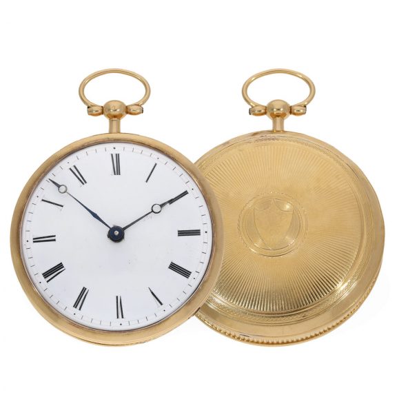 Fine French 18 carat gold verge watch with rare caliber Circa 1790 Fine French 18 carat gold verge watch with rare caliber Circa 1790