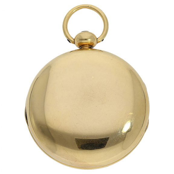 English 18 carat gold pocket watch with chronometer escapement Circa 1802 English 18 carat gold pocket watch with chronometer escapement Circa 1802
