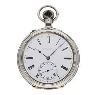 German silver large deck watch with lever escapement Circa 1920