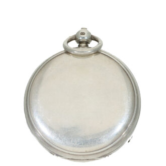 English silver “Duo in Uno” chronometer watch with power reserve Circa 1869
