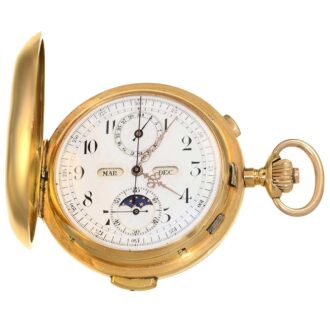 Swiss gold astronomical watch with 6 complications Circa 1890