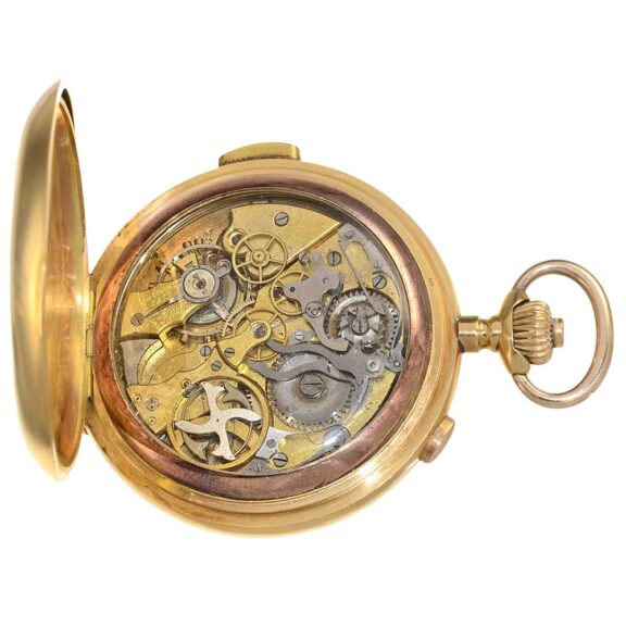 Swiss gold astronomical watch with 6 complications Circa 1890 Swiss gold astronomical watch with 6 complications Circa 1890