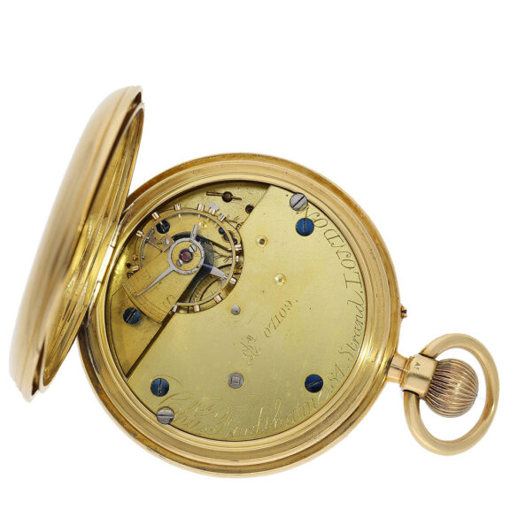 The movement is equipped with an English lever escapement The movement is equipped with an English lever escapement
