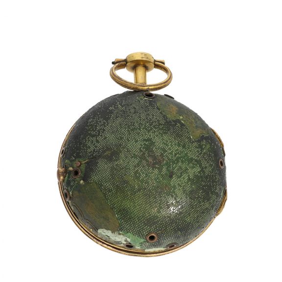 French brass early small coach clock with alarm Circa 1760 French brass early small coach clock with alarm Circa 1760