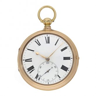 Rare English 18K gold pair cased chronometer Circa 1805