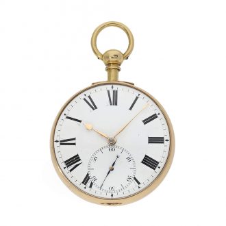 Rare English 18K gold pair cased chronometer Circa 1805