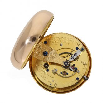 Rare English 18K gold pair cased chronometer Circa 1805