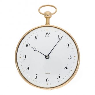 Rare French 18 carat gold repeating Lépine watch Circa 1795