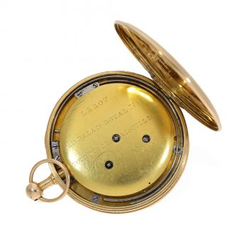 Rare French 18 carat gold repeating Lépine watch Circa 1795