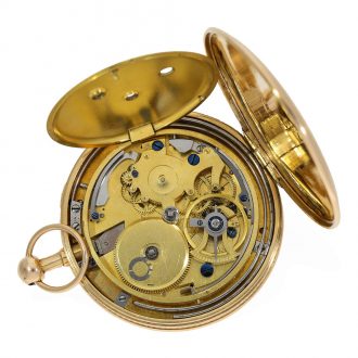 Rare French 18 carat gold repeating Lépine watch Circa 1795