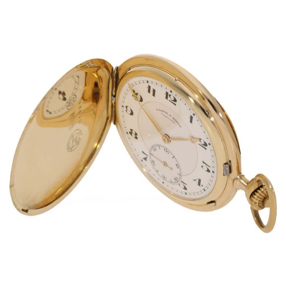 German 14 carat gold ‘first quality’ full hunter cased watch Circa 1939 German 14 carat gold ‘first quality’ full hunter cased watch Circa 1939