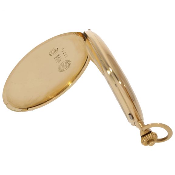 German 14 carat gold ‘first quality’ full hunter cased watch Circa 1939 German 14 carat gold ‘first quality’ full hunter cased watch Circa 1939