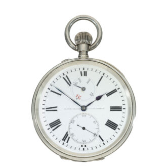 Swiss silver deck watch with chronometer escapement Circa 1908
