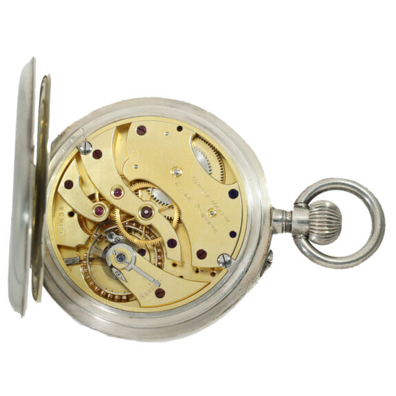 Swiss silver deck watch with chronometer escapement Circa 1908 Swiss silver deck watch with chronometer escapement Circa 1908