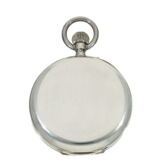 Swiss silver deck watch with chronometer escapement Circa 1908