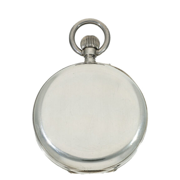 Swiss silver deck watch with chronometer escapement Circa 1908 Swiss silver deck watch with chronometer escapement Circa 1908