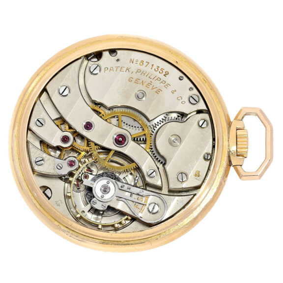Swiss very fine 18 K pink gold dress pocket watch circa 1942 Swiss very fine 18 K pink gold dress pocket watch circa 1942