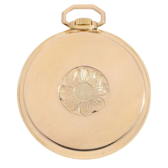 Swiss very fine 18 K pink gold dress pocket watch circa 1942 Swiss very fine 18 K pink gold dress pocket watch circa 1942