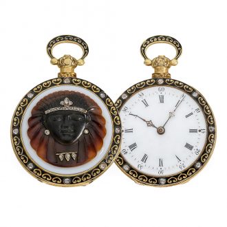 French gold and enamel Neo Renaissance Lépine watch Circa 1870