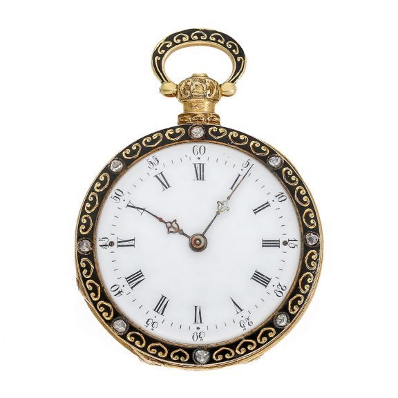 French gold and enamel Neo Renaissance Lépine watch Circa 1870 French gold and enamel Neo Renaissance Lépine watch Circa 1870