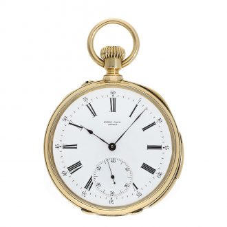 Swiss gold five minute repeating lever watch Circa 1880