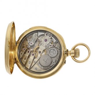 Swiss gold five minute repeating lever watch Circa 1880