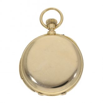 Swiss gold five minute repeating lever watch Circa 1880