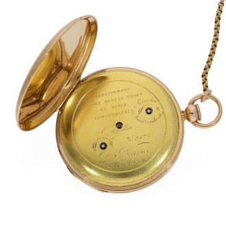 Swiss 18K gold repeating Breguet type Lépine watch Circa 1820 Swiss 18K gold repeating Breguet type Lépine watch Circa 1820
