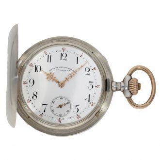 German silver large Glashütte apprentice watch Circa 1910