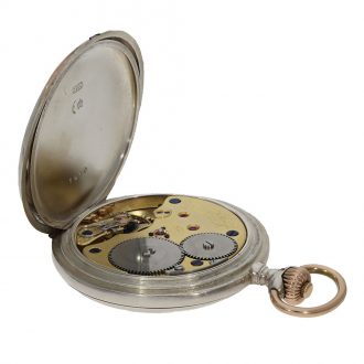 German silver large Glashütte apprentice watch Circa 1910
