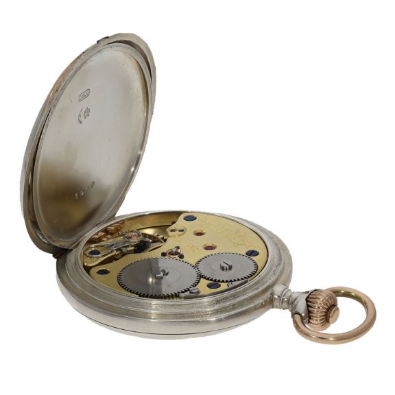 German silver large Glashütte apprentice watch Circa 1910 German silver large Glashütte apprentice watch Circa 1910