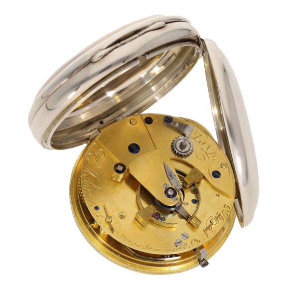 English silver pocket chronometer in super solid case Circa 1826 English silver pocket chronometer in super solid case Circa 1826