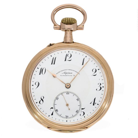 Very fine German 14 carat gold anker chronometer Circa 1916